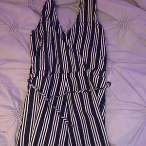 stripe pant suit